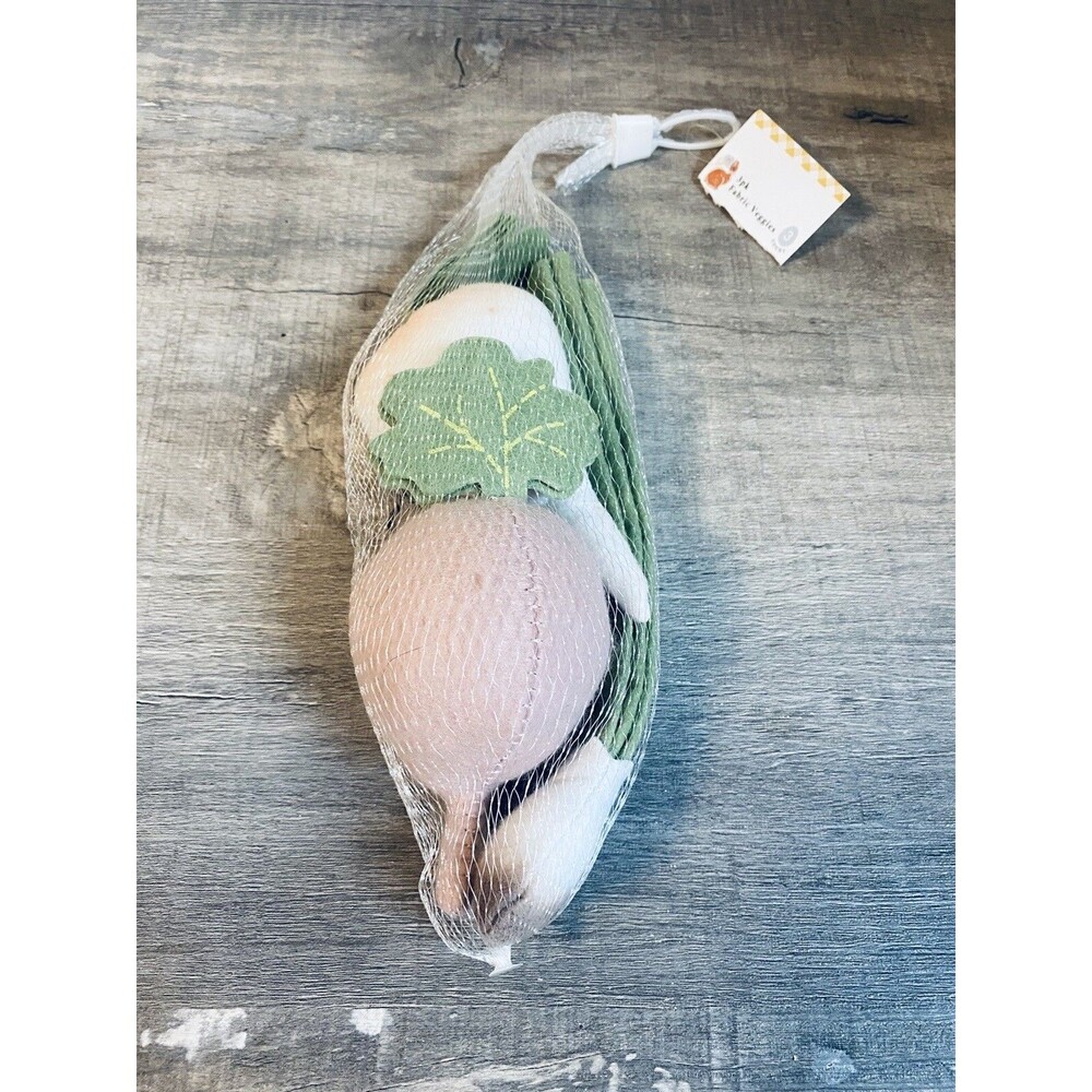 Fabric Vegetable Pack - Radish Onion Turnip Craft Garden Veggies